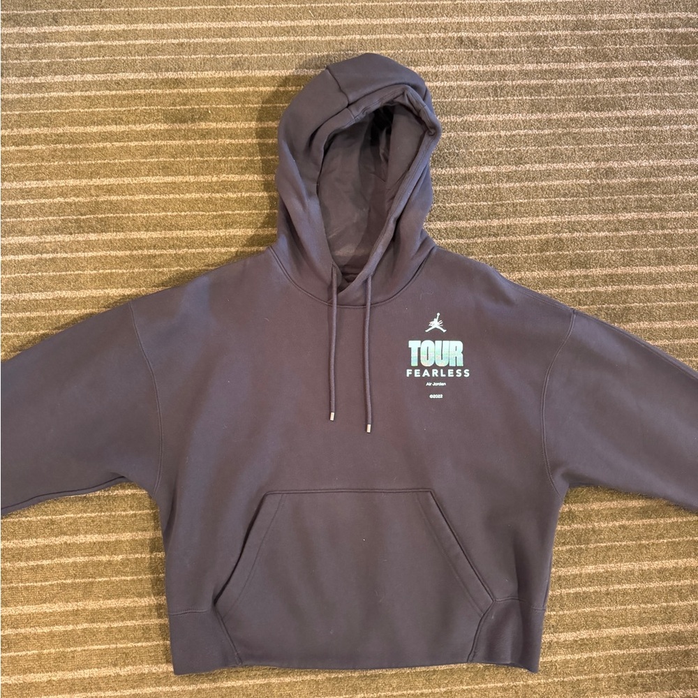 Jordan Hoodie - Black Nike Air Jordan Hooded Cropped Sweatshirt